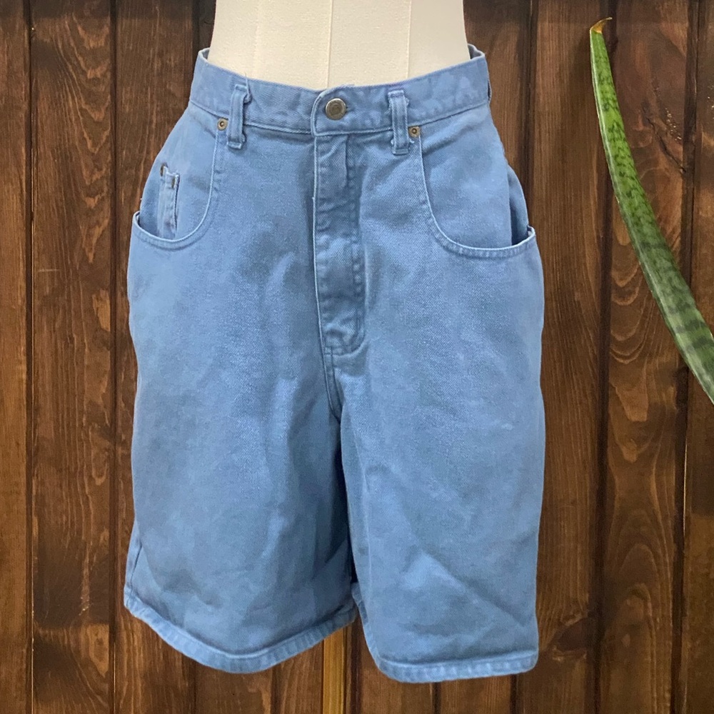 Vintage 90s Arizona Jean Co Denim Shorts | Size 11 High Rise Blue Mom Shorts